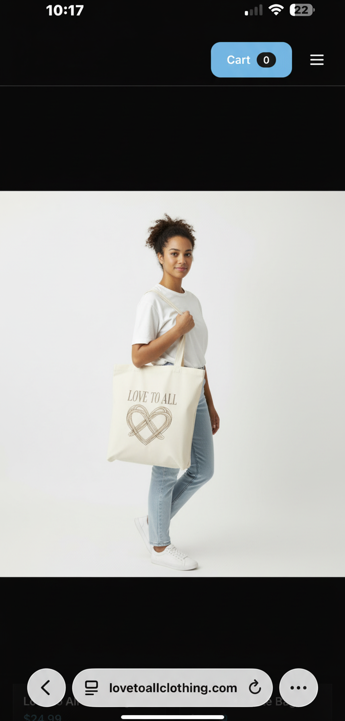 Love to All Tote Bag — view 4