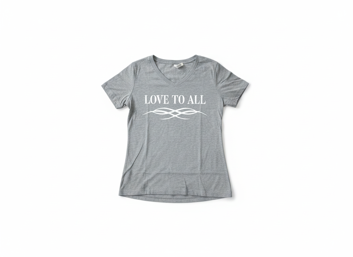 Love to All Tee — Gray